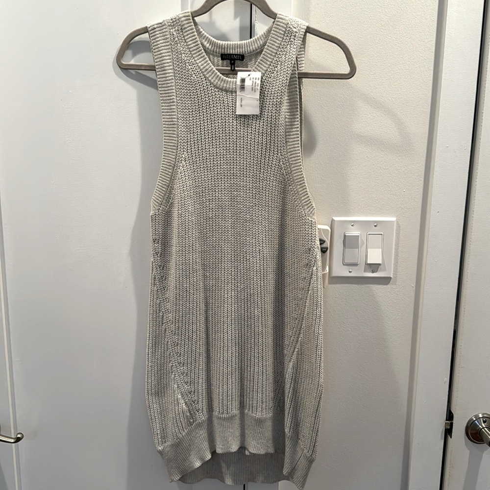 Intermix Knit Sleeveless Sweater/Dress